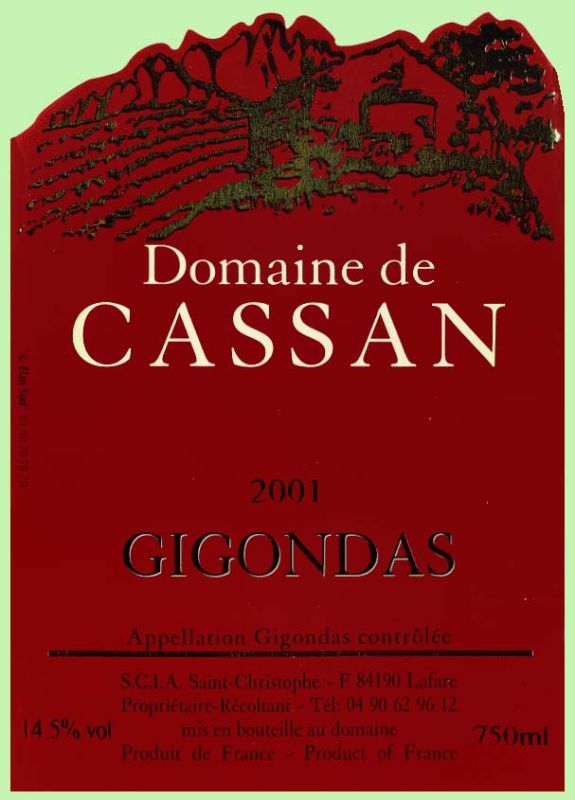 Gigondas-Cassan 2001.jpg